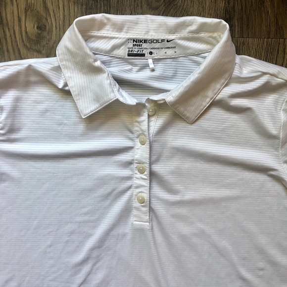 Nike | Women's Dri-Fit Textured Golf Polo sz L - Picture 1 of 6